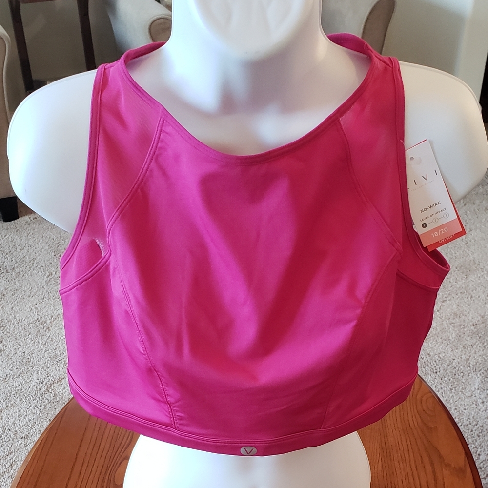 Lane Bryant-Livi athletic top, fuscia, Size 18/20 - NEW
